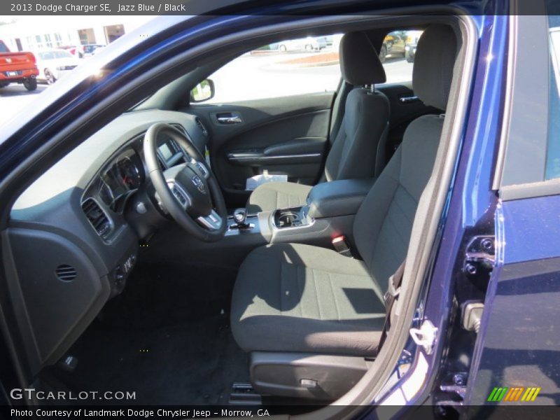 Jazz Blue / Black 2013 Dodge Charger SE