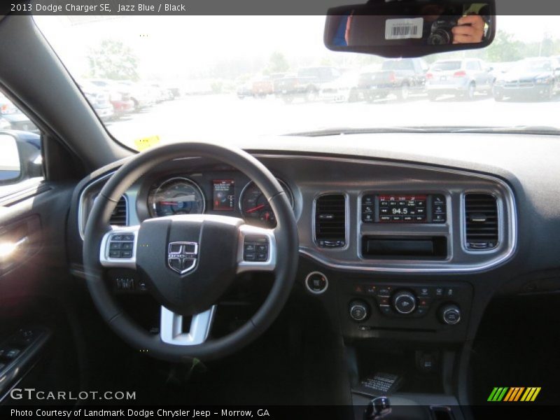 Jazz Blue / Black 2013 Dodge Charger SE