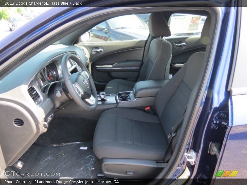 Jazz Blue / Black 2013 Dodge Charger SE