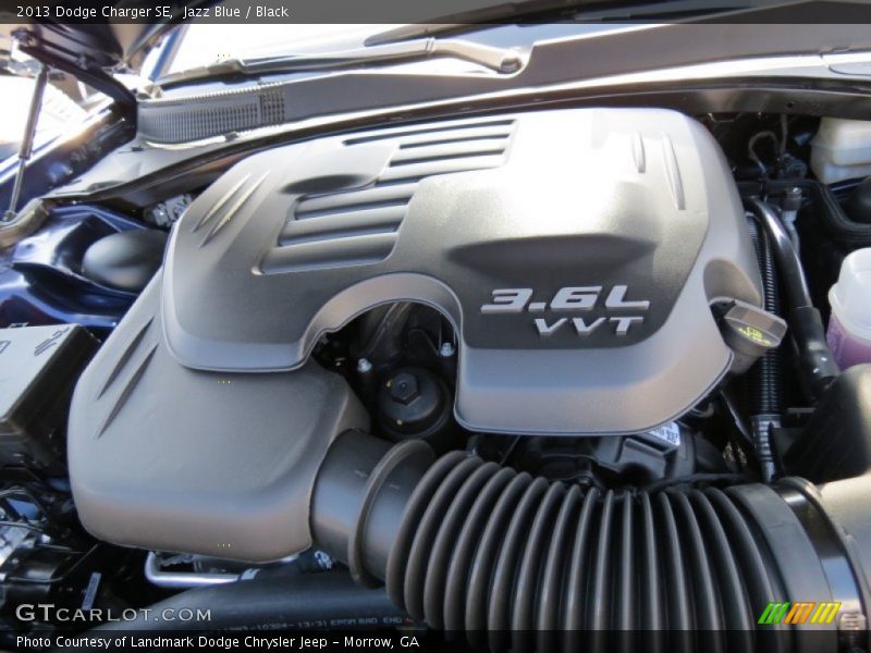 Jazz Blue / Black 2013 Dodge Charger SE