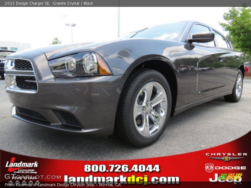 Granite Crystal / Black 2013 Dodge Charger SE