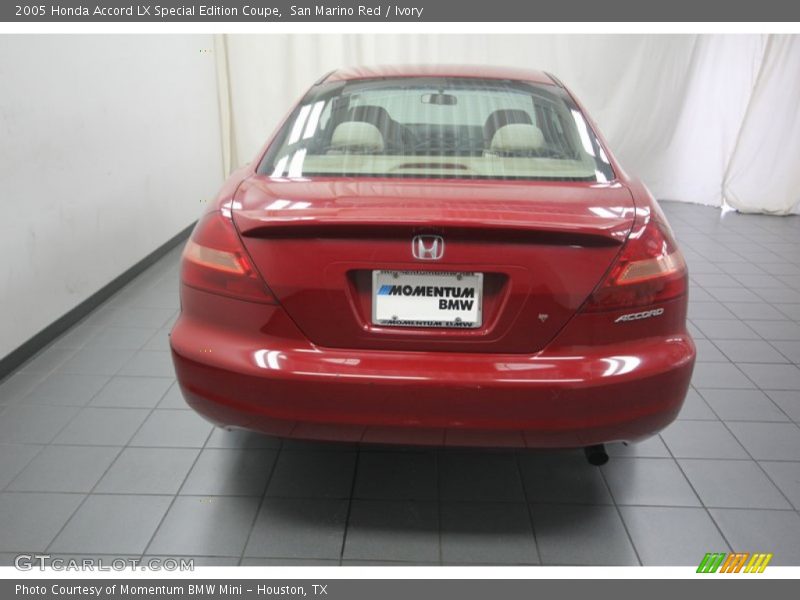San Marino Red / Ivory 2005 Honda Accord LX Special Edition Coupe