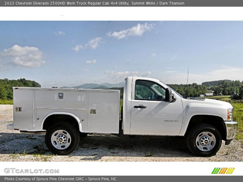 Summit White / Dark Titanium 2013 Chevrolet Silverado 2500HD Work Truck Regular Cab 4x4 Utility