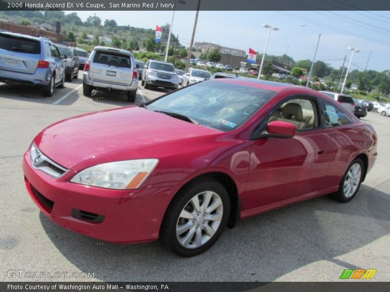 San Marino Red / Ivory 2006 Honda Accord EX V6 Coupe