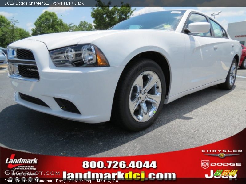 Ivory Pearl / Black 2013 Dodge Charger SE