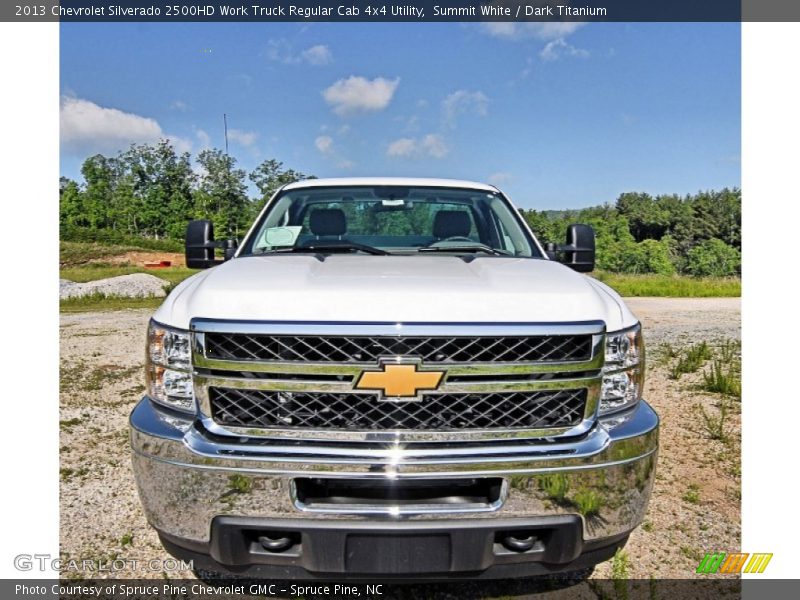 Summit White / Dark Titanium 2013 Chevrolet Silverado 2500HD Work Truck Regular Cab 4x4 Utility