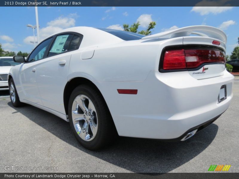 Ivory Pearl / Black 2013 Dodge Charger SE