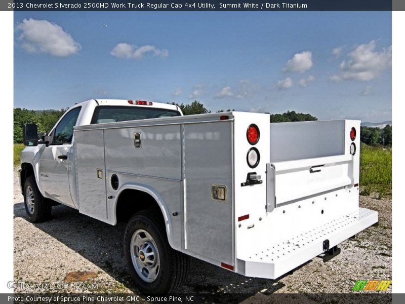 Summit White / Dark Titanium 2013 Chevrolet Silverado 2500HD Work Truck Regular Cab 4x4 Utility