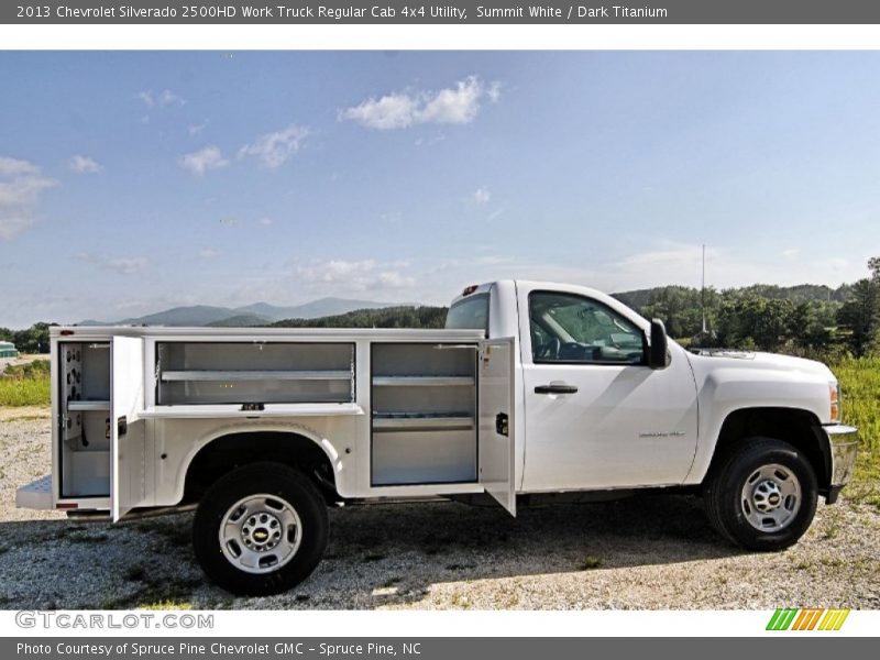 Summit White / Dark Titanium 2013 Chevrolet Silverado 2500HD Work Truck Regular Cab 4x4 Utility