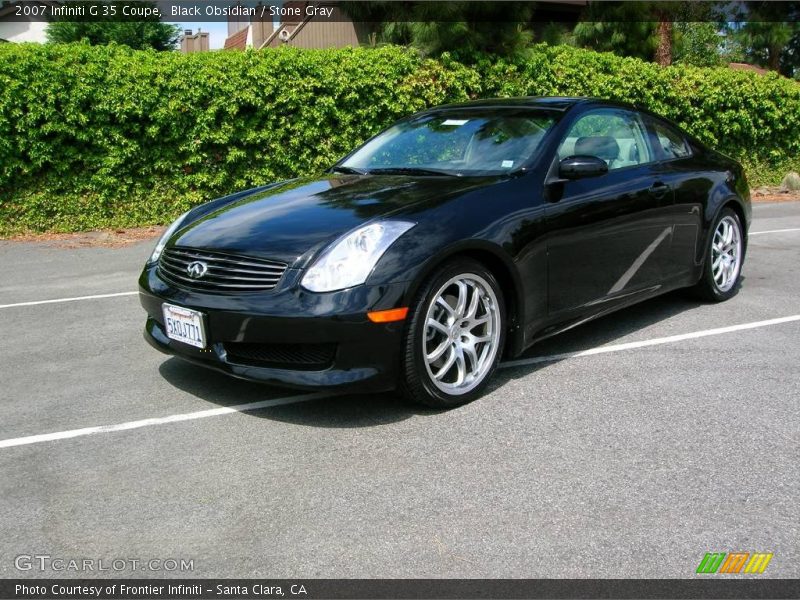 Black Obsidian / Stone Gray 2007 Infiniti G 35 Coupe