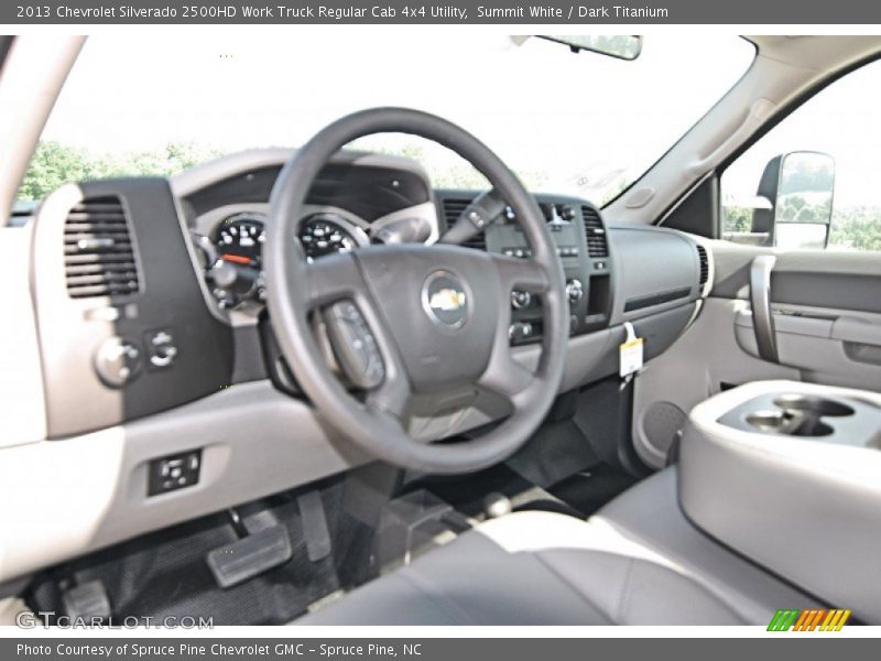 Summit White / Dark Titanium 2013 Chevrolet Silverado 2500HD Work Truck Regular Cab 4x4 Utility