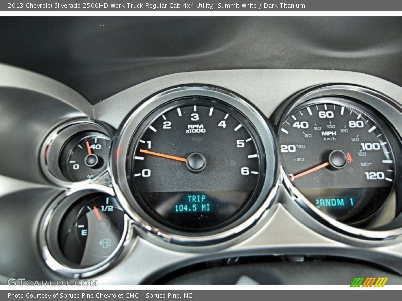 Summit White / Dark Titanium 2013 Chevrolet Silverado 2500HD Work Truck Regular Cab 4x4 Utility