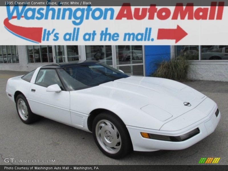 Arctic White / Black 1995 Chevrolet Corvette Coupe