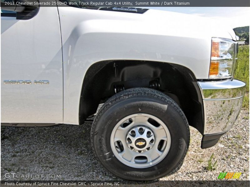Summit White / Dark Titanium 2013 Chevrolet Silverado 2500HD Work Truck Regular Cab 4x4 Utility