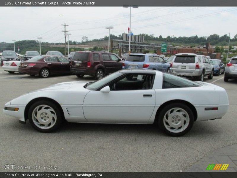 Arctic White / Black 1995 Chevrolet Corvette Coupe