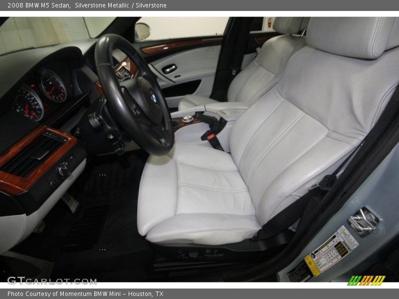 Front Seat of 2008 M5 Sedan