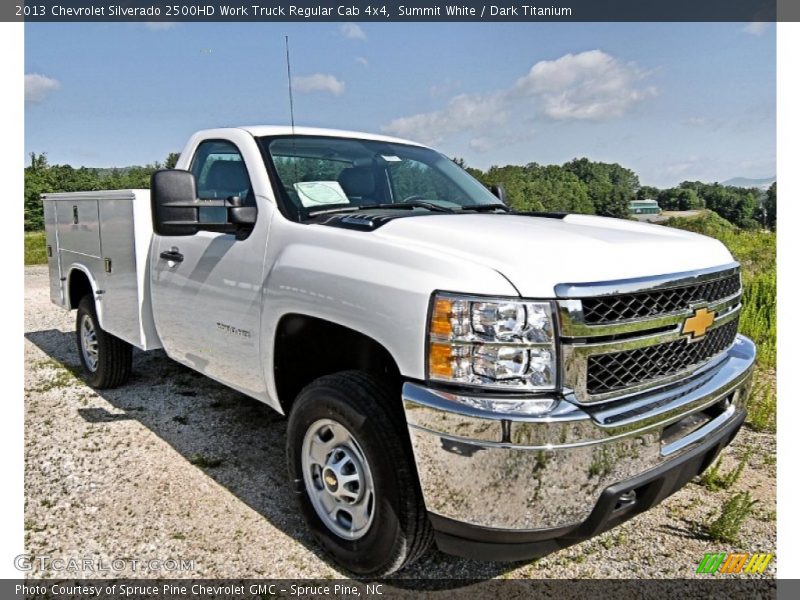 Summit White / Dark Titanium 2013 Chevrolet Silverado 2500HD Work Truck Regular Cab 4x4