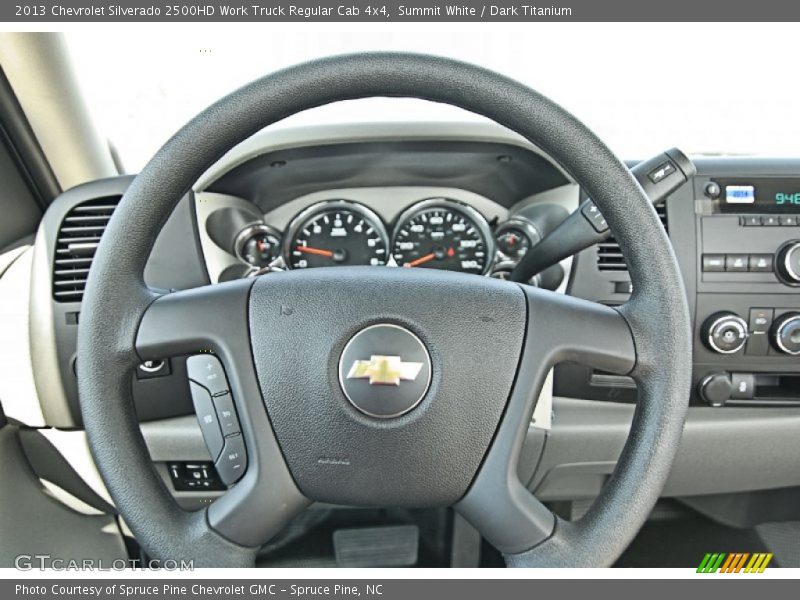 Summit White / Dark Titanium 2013 Chevrolet Silverado 2500HD Work Truck Regular Cab 4x4