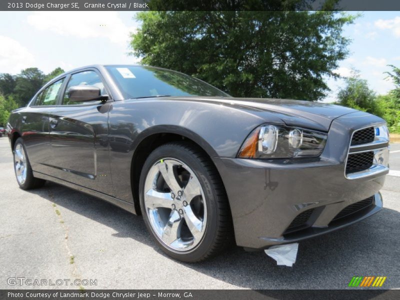 Granite Crystal / Black 2013 Dodge Charger SE