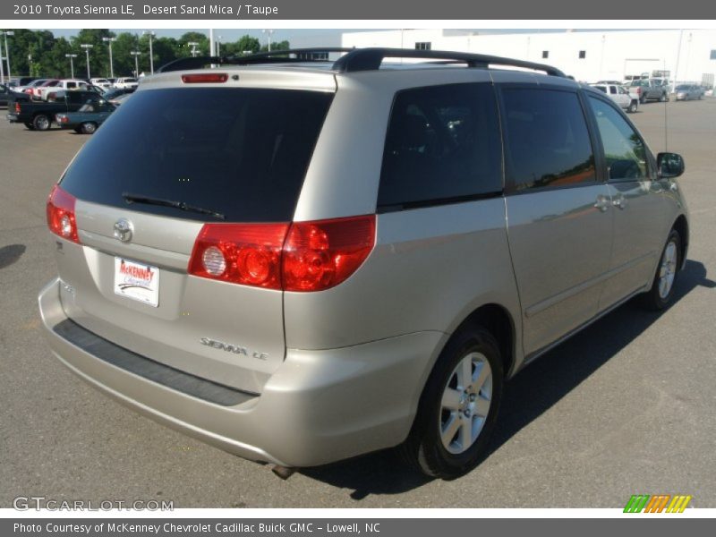 Desert Sand Mica / Taupe 2010 Toyota Sienna LE