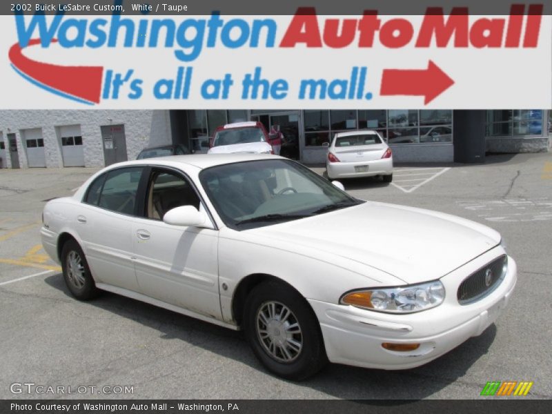 White / Taupe 2002 Buick LeSabre Custom