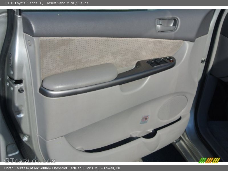 Desert Sand Mica / Taupe 2010 Toyota Sienna LE