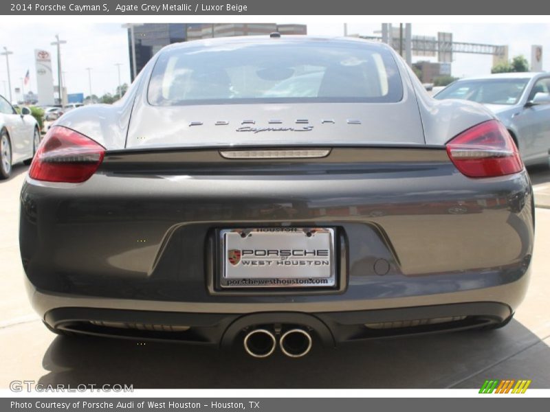 Agate Grey Metallic / Luxor Beige 2014 Porsche Cayman S