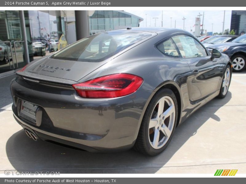 Agate Grey Metallic / Luxor Beige 2014 Porsche Cayman S