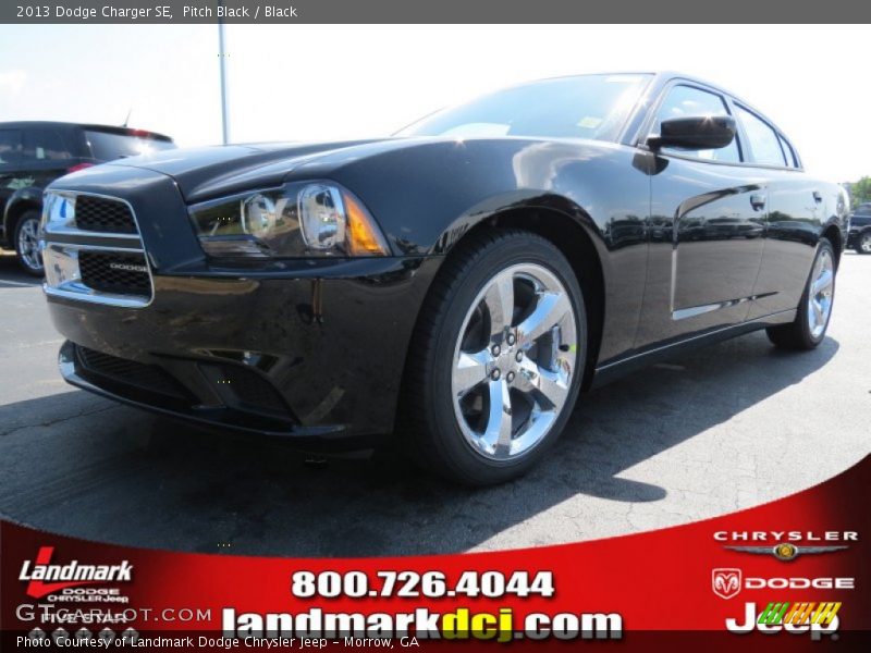 Pitch Black / Black 2013 Dodge Charger SE