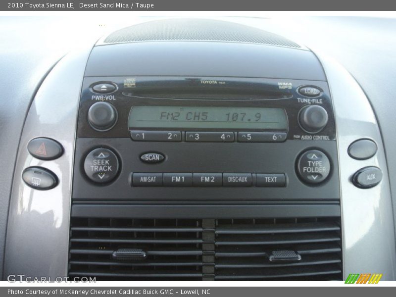 Desert Sand Mica / Taupe 2010 Toyota Sienna LE