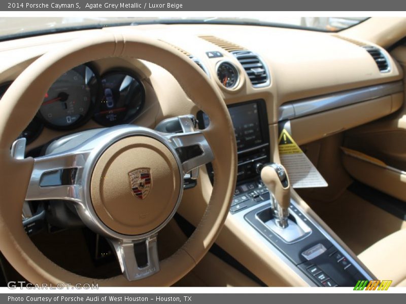 Agate Grey Metallic / Luxor Beige 2014 Porsche Cayman S