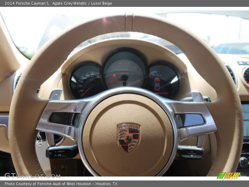 Agate Grey Metallic / Luxor Beige 2014 Porsche Cayman S