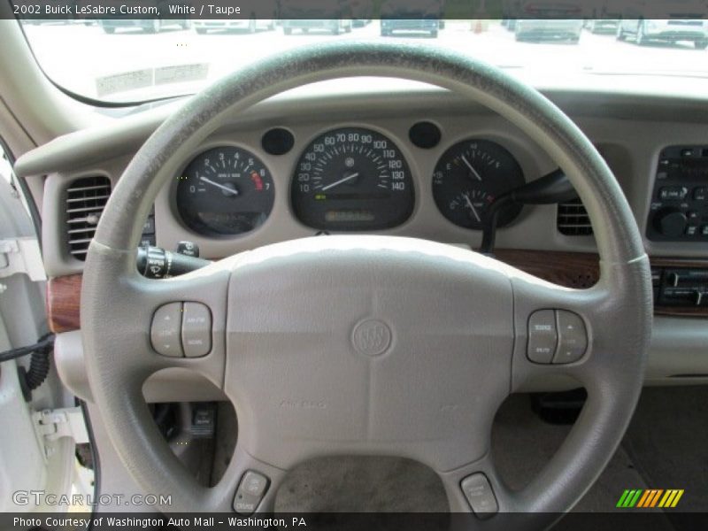 White / Taupe 2002 Buick LeSabre Custom