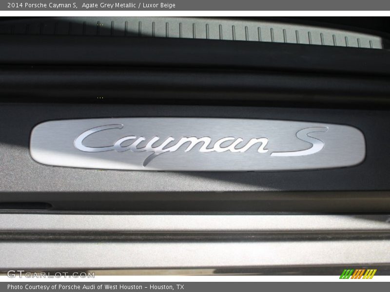 Agate Grey Metallic / Luxor Beige 2014 Porsche Cayman S