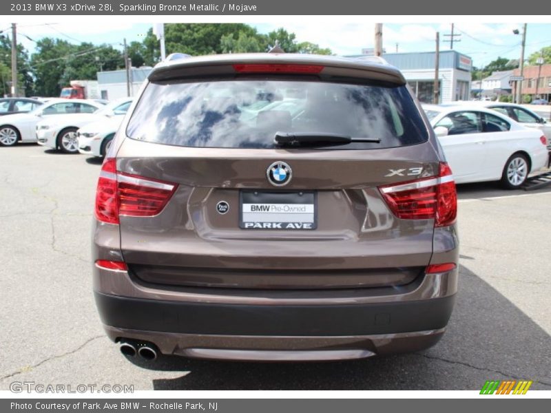 Sparkling Bronze Metallic / Mojave 2013 BMW X3 xDrive 28i