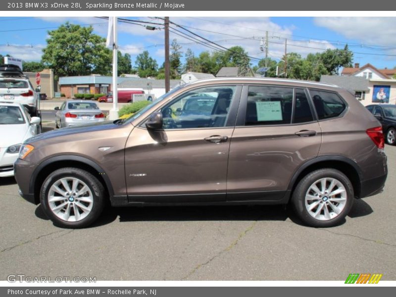 Sparkling Bronze Metallic / Mojave 2013 BMW X3 xDrive 28i