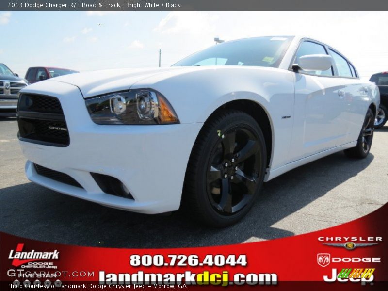 Bright White / Black 2013 Dodge Charger R/T Road & Track