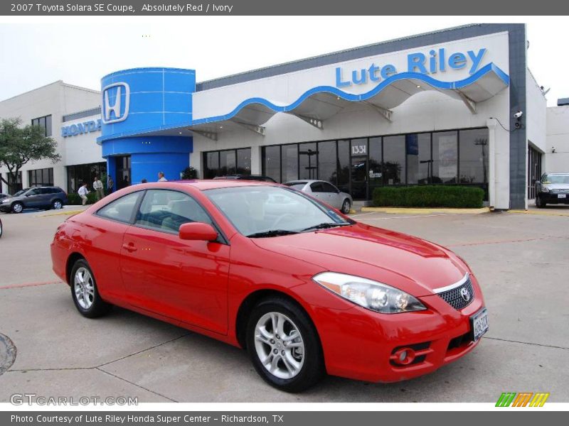 Absolutely Red / Ivory 2007 Toyota Solara SE Coupe