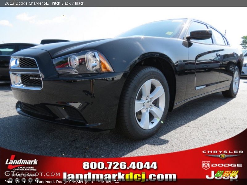 Pitch Black / Black 2013 Dodge Charger SE