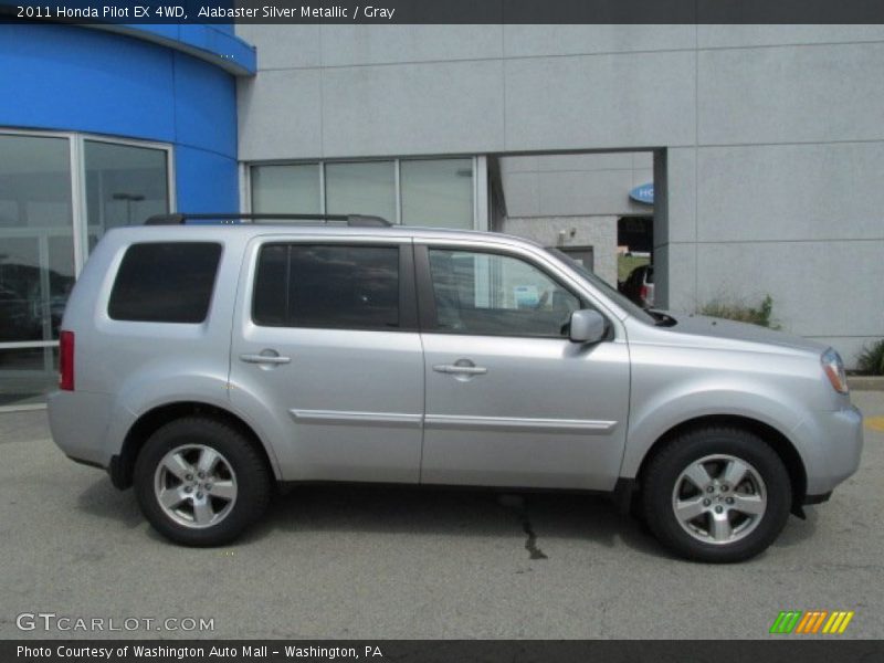 Alabaster Silver Metallic / Gray 2011 Honda Pilot EX 4WD