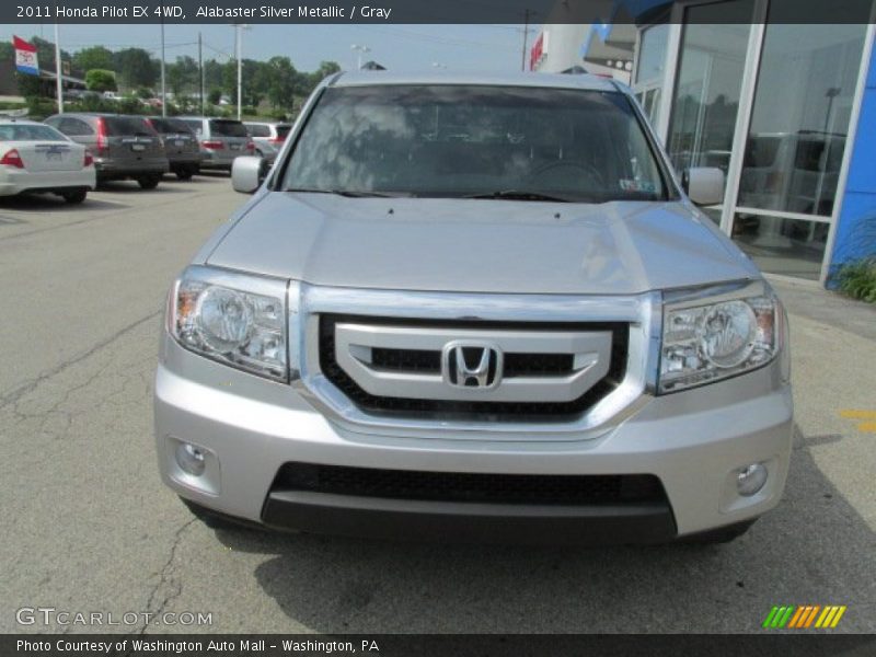 Alabaster Silver Metallic / Gray 2011 Honda Pilot EX 4WD