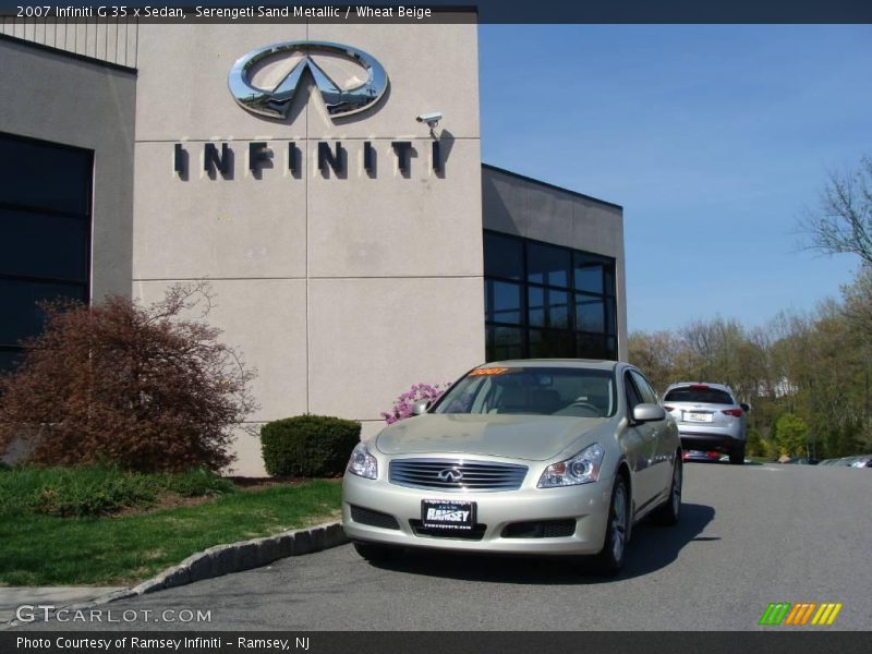 Serengeti Sand Metallic / Wheat Beige 2007 Infiniti G 35 x Sedan