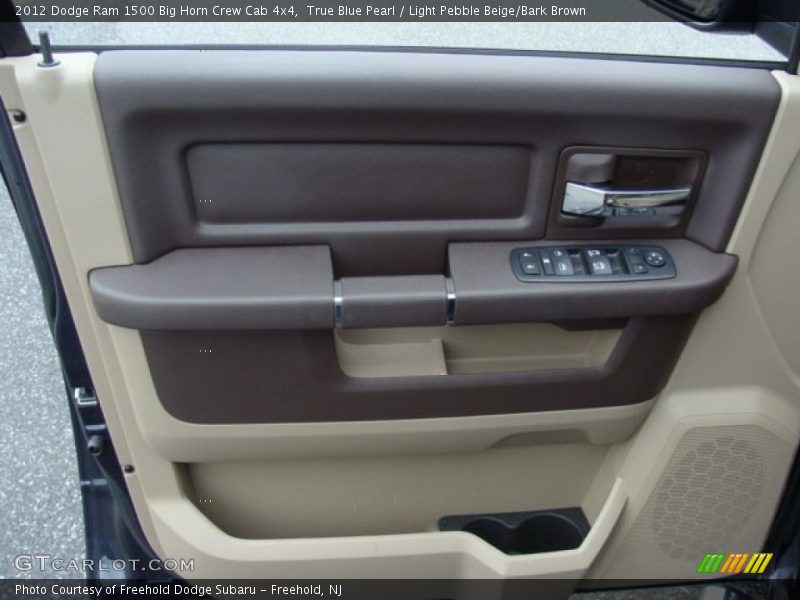 True Blue Pearl / Light Pebble Beige/Bark Brown 2012 Dodge Ram 1500 Big Horn Crew Cab 4x4