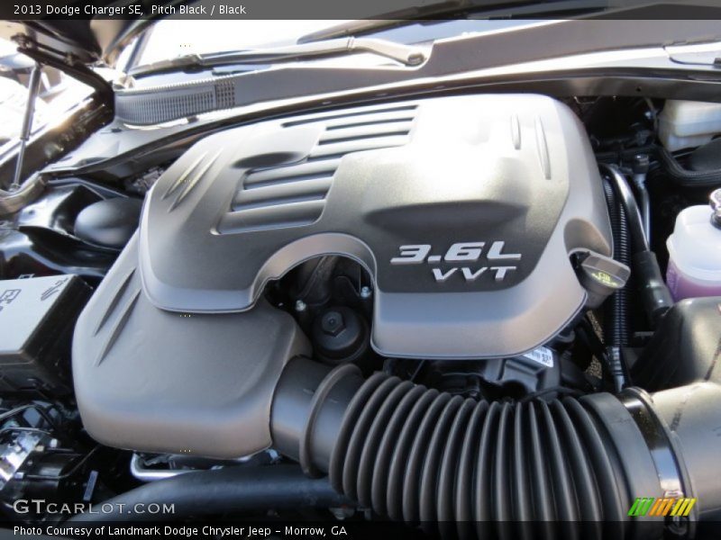 Pitch Black / Black 2013 Dodge Charger SE
