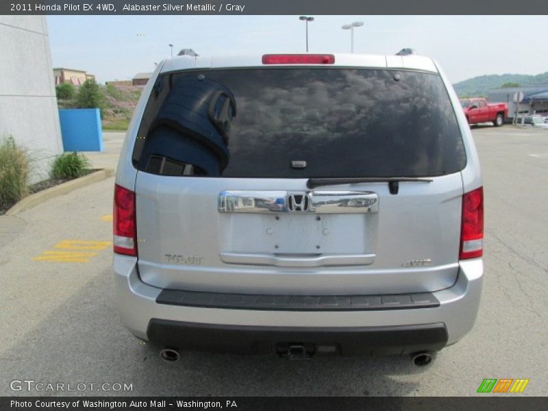 Alabaster Silver Metallic / Gray 2011 Honda Pilot EX 4WD