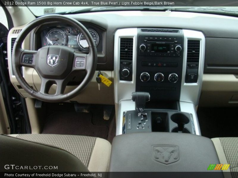 True Blue Pearl / Light Pebble Beige/Bark Brown 2012 Dodge Ram 1500 Big Horn Crew Cab 4x4