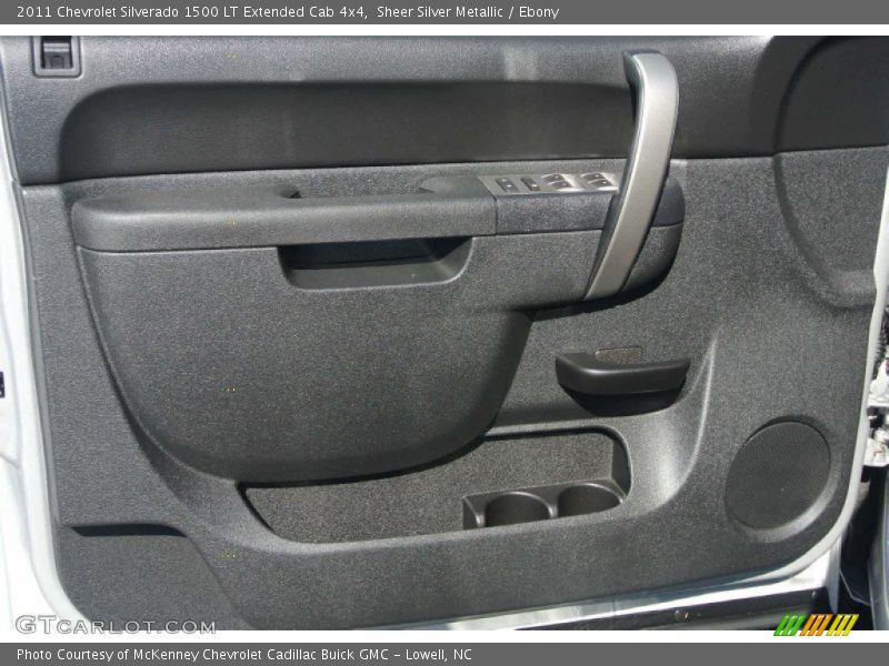 Sheer Silver Metallic / Ebony 2011 Chevrolet Silverado 1500 LT Extended Cab 4x4