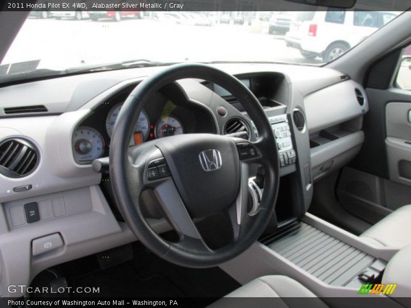 Alabaster Silver Metallic / Gray 2011 Honda Pilot EX 4WD