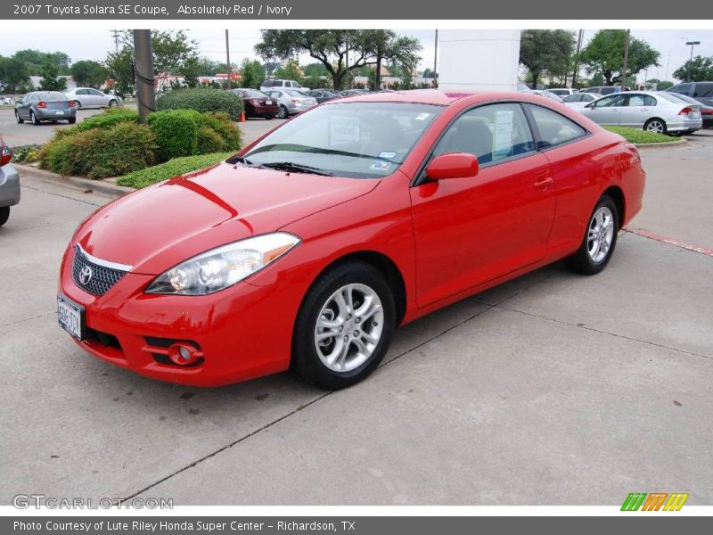 Absolutely Red / Ivory 2007 Toyota Solara SE Coupe