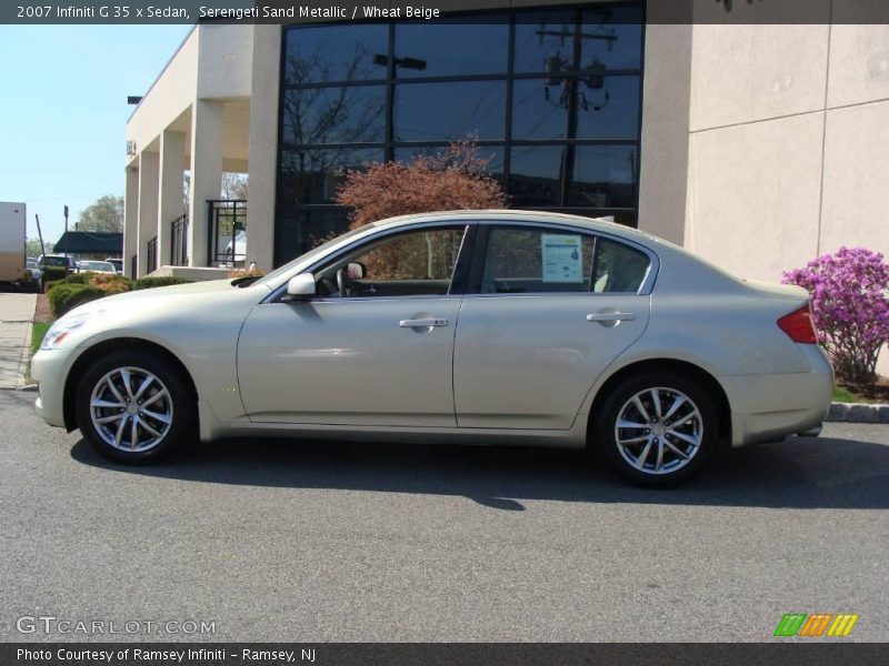 Serengeti Sand Metallic / Wheat Beige 2007 Infiniti G 35 x Sedan